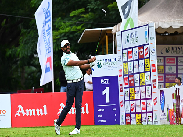 Yuvraj Sandhu in action during Mysuru Open 2025 (Image: PGTI)