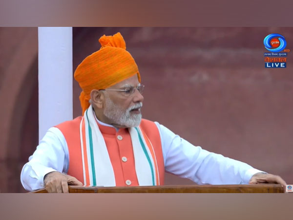 PM Modi addressing on Independence Day  (Photo/DD News)