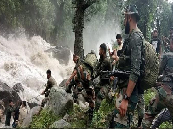 Indian Army launches search and rescue operation after Kishtwar cloudburst incident (Photo/ANI)