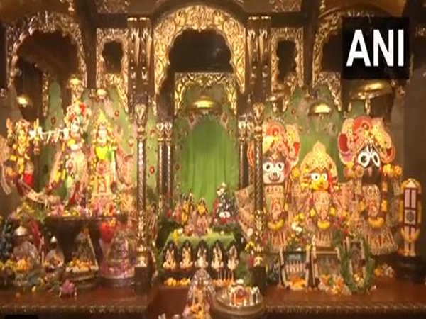 Krishna Janmashtami celebrations underway at ISKCON Kolkata. (Photo/ANI)