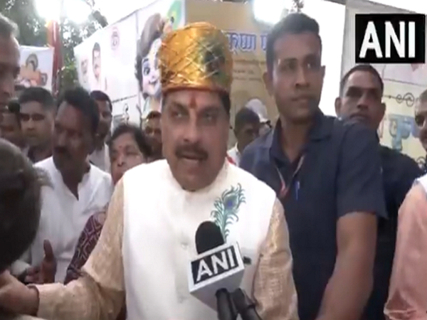 MP CM Mohan Yadav at Jaanapav in Indore (Photo/ANI)