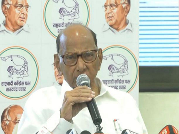 Nationalist Congress Party (SP) chief and veteran leader Sharad Pawar (File Photo/ANI)