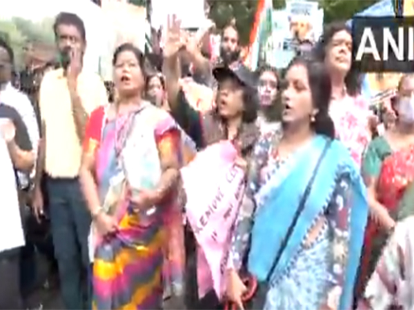 Dog lovers protest in Chennai. (Photo/ANI)