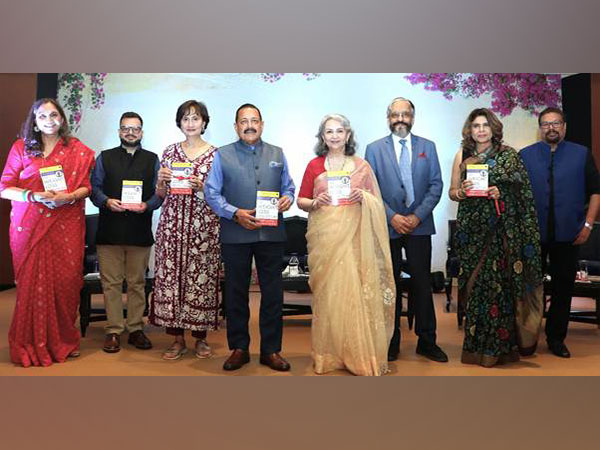 Union Minister Dr Jitendra Singh and cinema personality Sharmila Tagore during the launch. (Photo/ANI)   