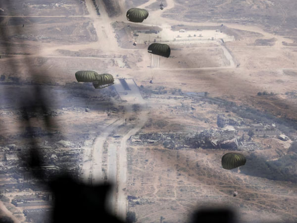 Airdrop being conducted in Gaza (File Image/Reuters)