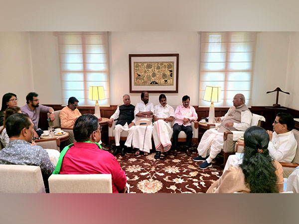 INDIA Bloc leaders meet in Parliament (Photo/ANI)