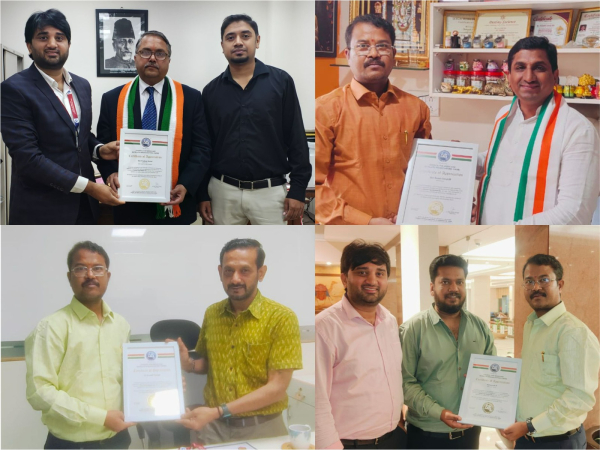 Shri Pradeep Kumar, Zonal Director, ICCR, MEA; Shri Deepak Guruji, Numerologist; Dr. Vasanth Samaga, Director, Biomylz & Principal Secretary, NAC-CMSB; Shri Vishwanath P, Youth Political Leader
