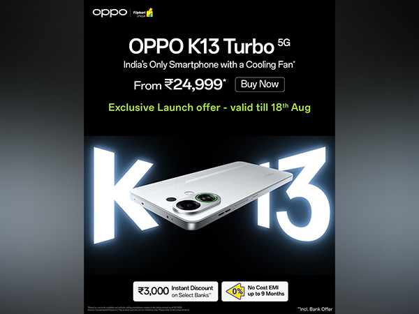 OPPO K13 Turbo 5G: India’s Only Smartphone with a Cooling Fan Goes Live on Sale Today