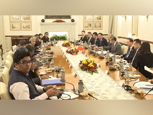 External Affairs Minister S Jaishankar during meeting with Chinese Foreign Minister Wang Yi(Photo/ANI)