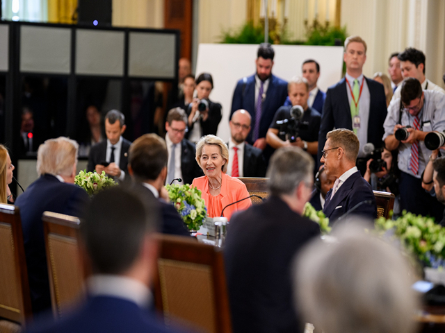 President of the EU Commission Ursula von der Leyen (Image: X@WhiteHouse)
