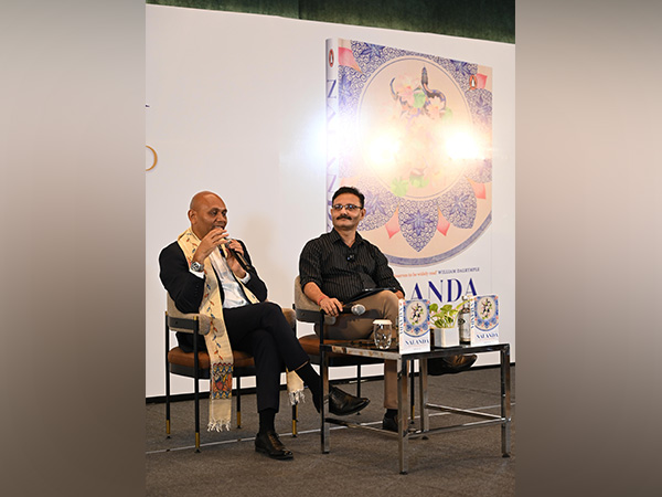 Poet-diplomat Abhay K engages with audience members (Photo/ANI)