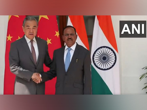 Chinese Foreign Minister Wang Yi and NSA Ajit Doval (Photo/ ANI)