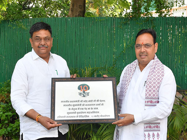 Forest Minister Sanjay Sharma at Rajasthan CM Bhajanlal Sharma's residence in Rajasthan. (Photo credit- CMO Rajasthan)