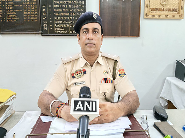 Office In Charge of West Agartala PS Rana Chatterjee. (Photo/ANI)