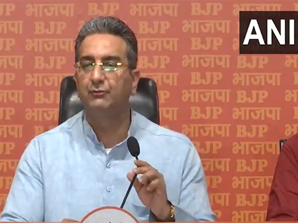 BJP leader Gaurav Bhatia addressing mediapersons (Photo/ANI)