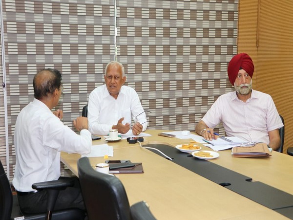 Punjab Water Resources Minister Barinder Kumar orders 24×7 vigil along river embankments (Photo/ANI) 