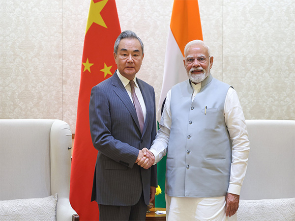 Prime Minister Narendra Modi and Chinese Foreign Minister Wang Yi (Image: X/@narendramodi)