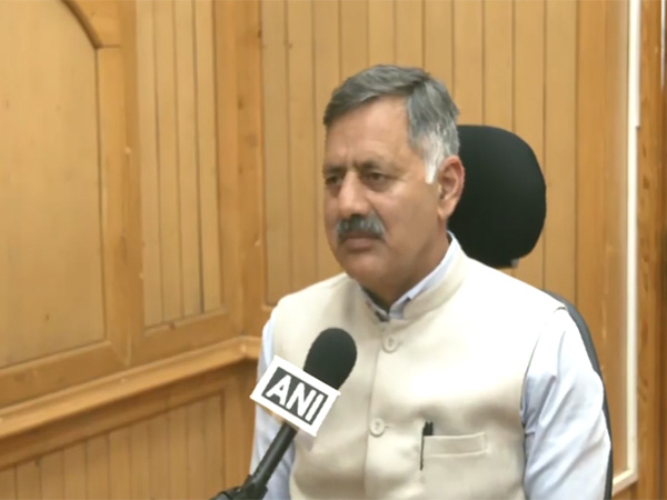 Rajesh Dharmani, Town and Country Planning and Technical Education Minister of Himachal Pradesh (Photo/ANI) 