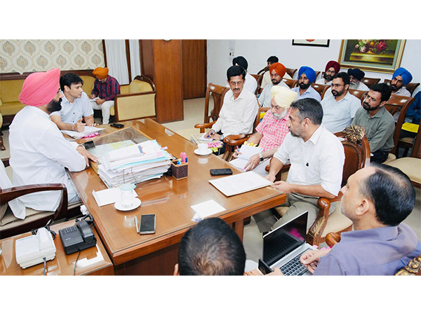 Transport Minister Laljit Singh Bhullar meets Transport Unions. (PhotoANI)