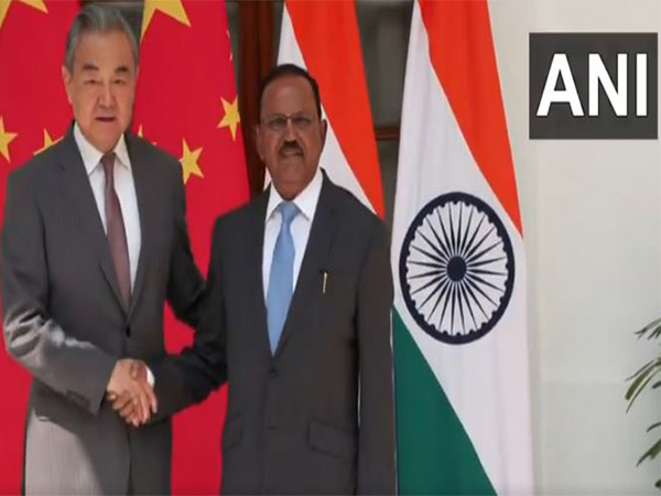 NSA Ajit Doval (R) and Chinese Foreign Minister Wang Yi (Photo/ANI) NSA Ajit Doval (R) and Chinese Foreign Minister Wang Yi (Photo/ANI)
