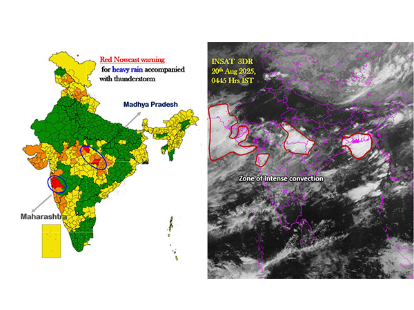 Red Nowcast Warning by IMD (Photo/ @Indiametdept on X)