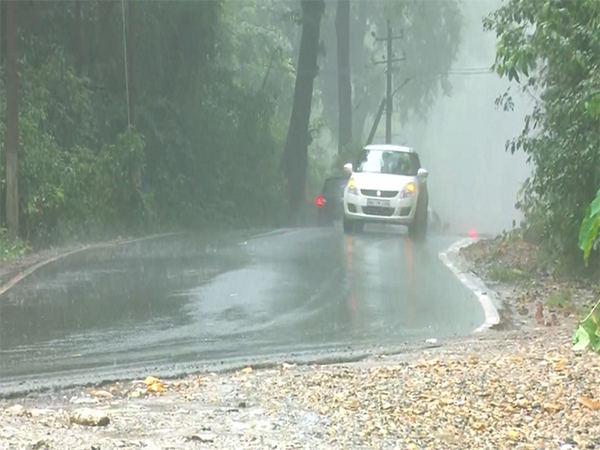 Rain in Karnataka's Dharmasthala area (Photo/ANI)