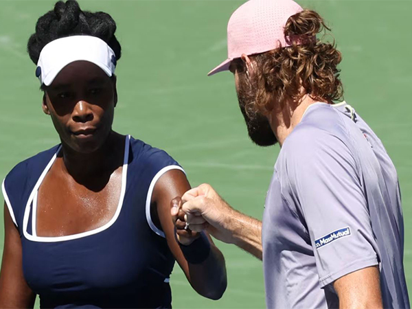 Mixed Doubles pair of Venus Williams and Reilly Opelka (Photo: Olympics.com)
