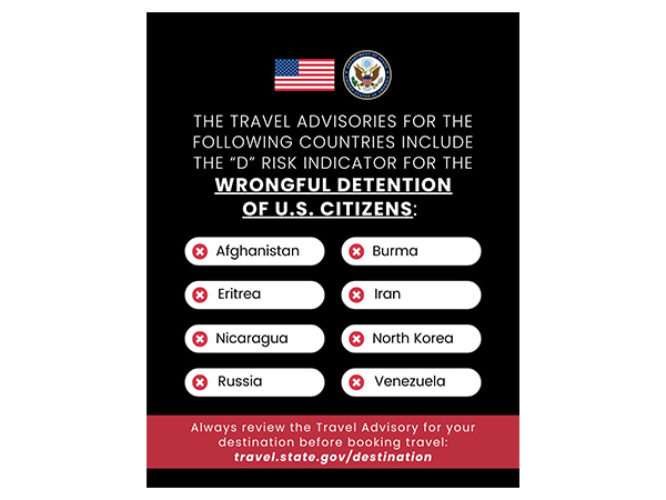 Travel advisory issue by US Department of State (Photo credits: X/@TravelGov)