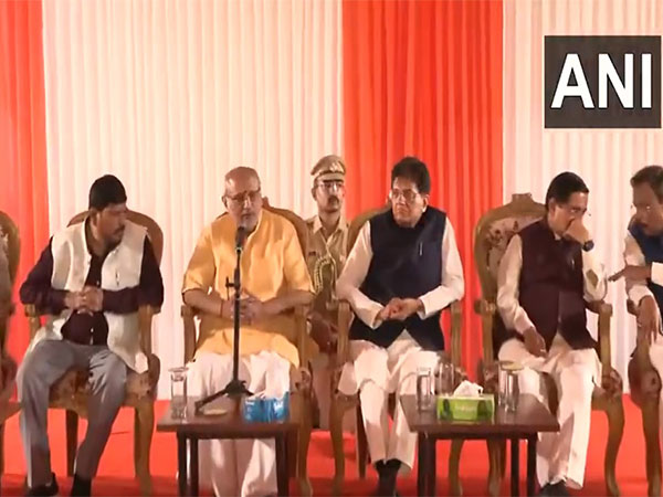 NDA leaders and Union Ministers hold discussions with CP Radhakrishnan. (Photo/ANI)