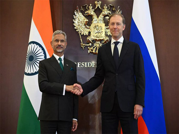 External Affairs Minister S Jaishankar with  Russian Deputy PM Denis Manturov (Photo/@RusEmbIndia)