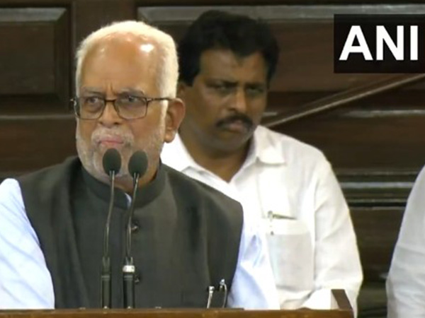 INDIA alliance Vice-Presidential nominee, former Supreme Court Judge B Sudershan Reddy (Photo/ANI)