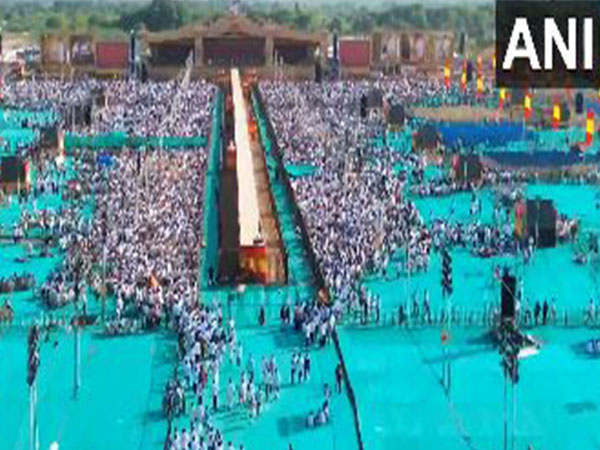 Drone visuals from the event spot (Photo/ANI)