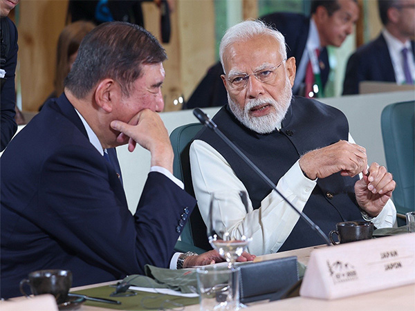 PM Narendra Modi meets Japanese PM Shigeru Ishiba on the sidelines of the G7 Summit in Kananaskis, Canada (Image: X @narendramodi)