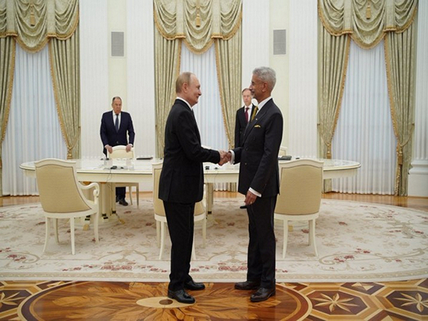 External Affairs Minister S. Jaishankar meets Russian President Vladimir Putin (Image: X/@DrSJaishankar)