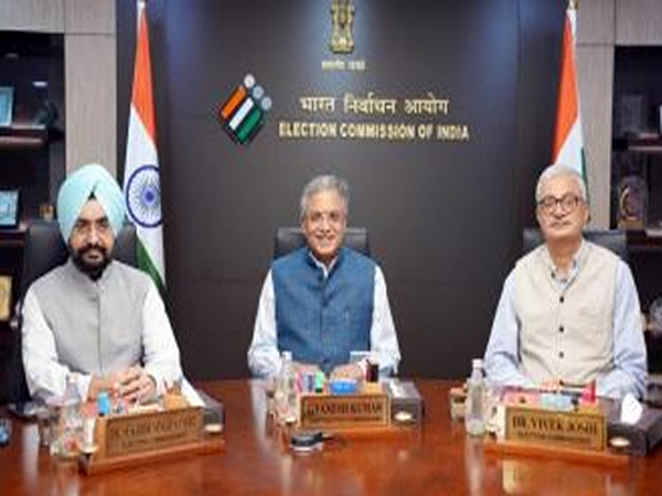 CEC Gyanesh Kumar and Election Commissioners -- Sukhbir Singh Sandhu and Vivek Joshi (Photo/ECI)