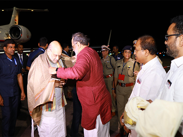 Union Minister Amit Shah received at Kochi Airport on Thursday (Photo/@BJPKeralam)