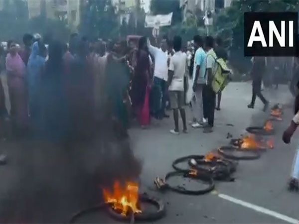 Protest in Patna on Thursday  (Photo/ANI)