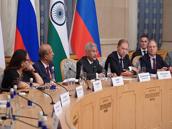 EAM Jaishankar in Russia with First DPM Denis Manturov(Photo/ X@DrSJaishankar)