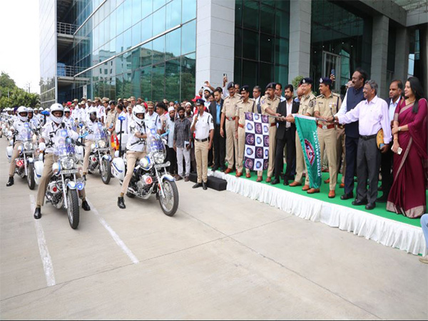 Hyderabad City Police flags off traffic patrolling bikes (Photo/X: @CPHydCity)