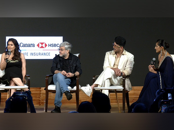 (L-R) Kajol, Umesh Bist, Jisshu Sengupta and Kubbra Sait (Photo: ANI)