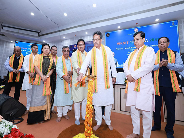 Chief Minister Prof (Dr) Manik Saha, on Friday, at Pragya Bhavan, Agartala. (Photo/Sourced)