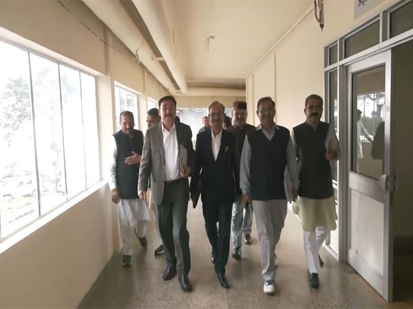 Opposition stages walkout in HP assembly. (Photo/ANI)