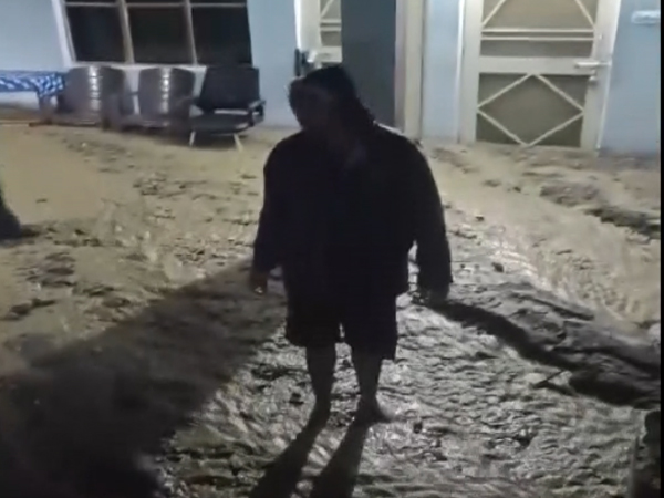 Visual after cloudburst hits Chamoli’s Tharali (Photo/ANI)