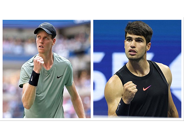 Tennis players Jannik Sinner (L) and Carlos Alcaraz (R). (Photo: X/@usopen) Tennis players Jannik Sinner (L) and Carlos Alcaraz (R). (Photo: X/@usopen)