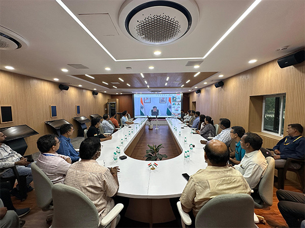 Sarbananda Sonowal delivered a special address on National Space Day 2025. (Photo/Deendayal Port Authority)