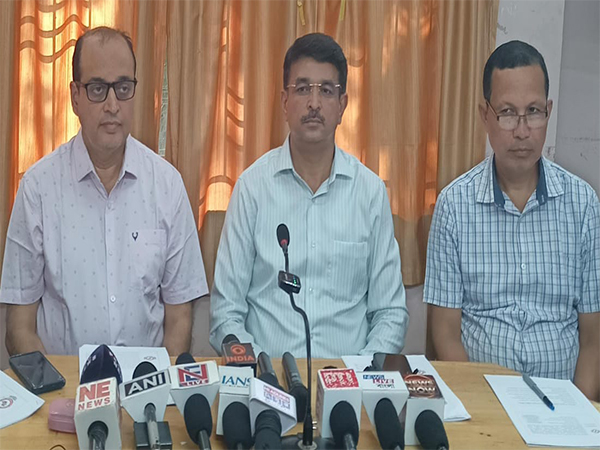 Tripura Health Department holds a press conference (Photo/ANI)