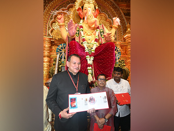 Maharashtra Postal Circle releases special postcards for Ganesh Utsav (Photo/ANI)  