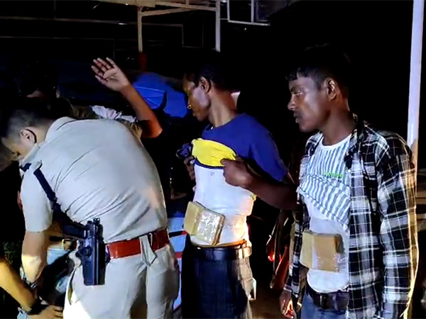 Cachar Police caught three persons along with drugs (Photo/ANI)
