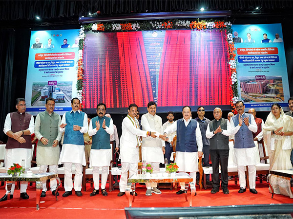 Union Minister JP Nadda and CM Mohan Yadav virtually inaugurating medical colleges (Photo/X @DrMohanYadav51) 