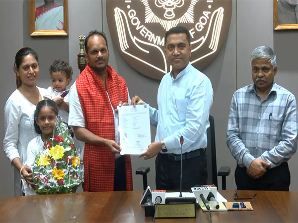 Brenden Valentine Crasto, third Pakistani national in Goa to obtain Indian citizenship (Photo/ANI)